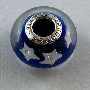 Pandora, “ Starry Night Sky”  Murano Glass Bead Charm S925ALE #790938